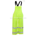 Men's High-Visibility Lime Green Waterproof Overalls